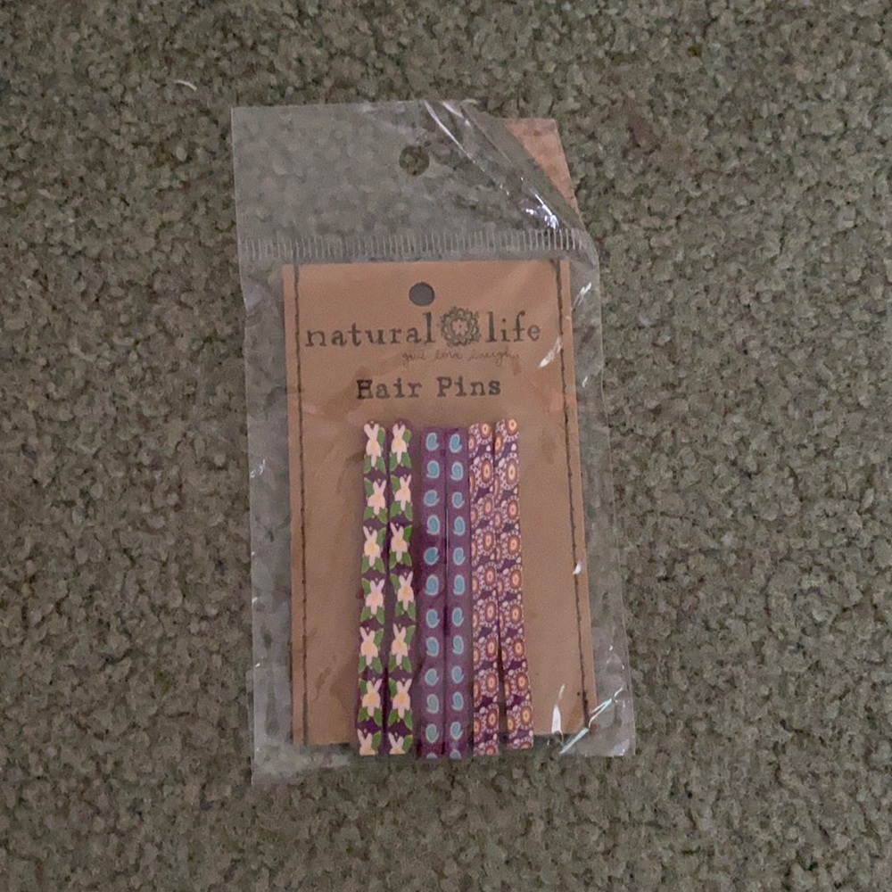 Natural Life floral hairpins hair clips